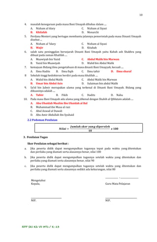 Contoh rpp ski kls 7 m ts k 13 | PDF