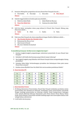 Contoh rpp ski kls 7 m ts k 13 | PDF