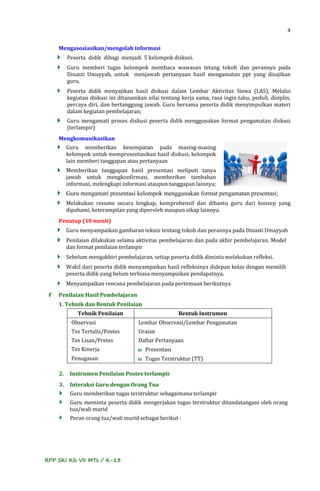 Contoh rpp ski kls 7 m ts k 13 | PDF