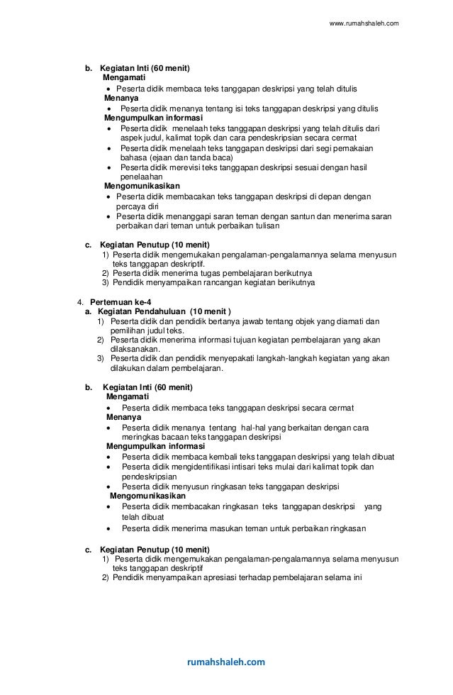 Contoh rpp teks deskripsi smp kelas 7 Contoh rpp teks deskripsi smp kelas 7