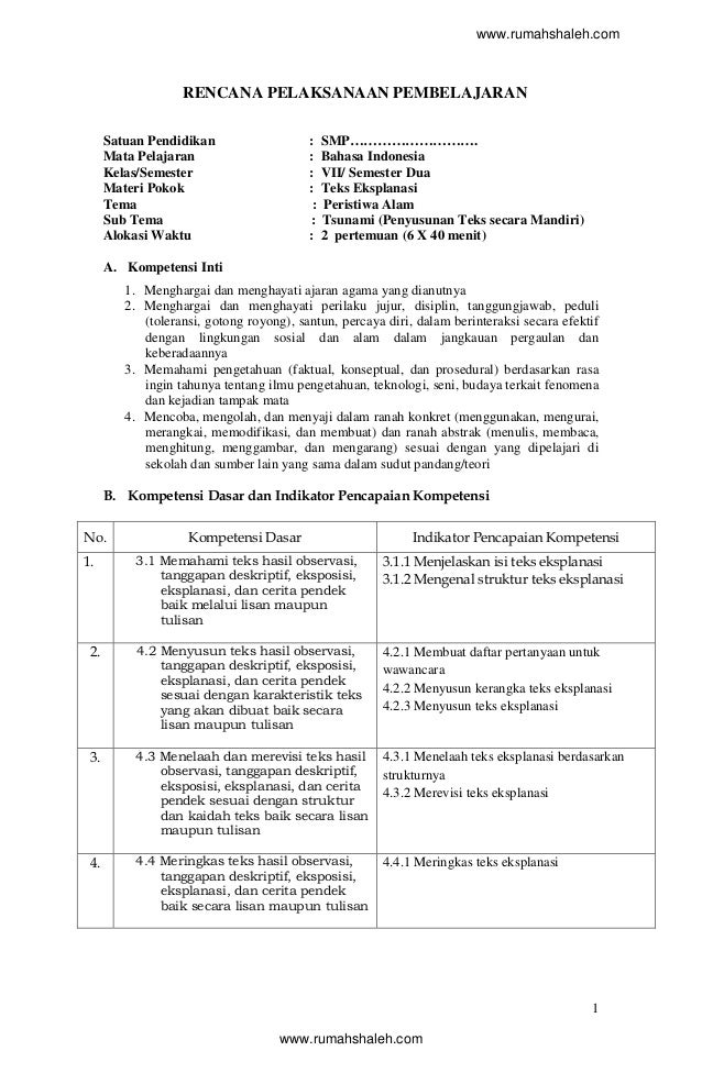 Contoh Makalah Bahasa Indonesia Smp Kelas 7