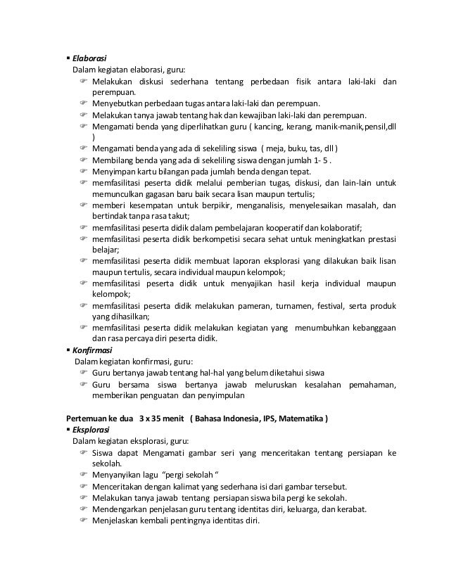 Contoh Rpp Tematik