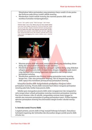 Modul Ajar Seni Teater Kelas 12 Kurikulum Merdeka | PDF