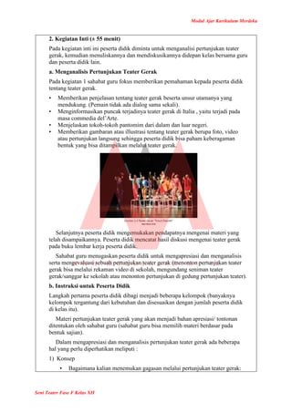 Modul Ajar Seni Teater Kelas 12 Kurikulum Merdeka | PDF