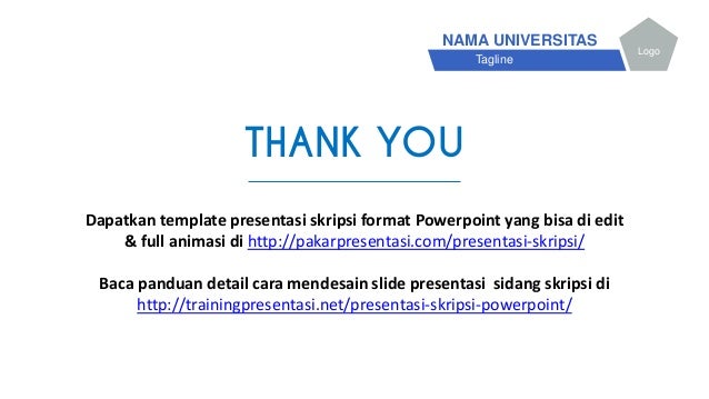 Contoh Slide Presentasi Skripsi yang Baik dan Menarik
