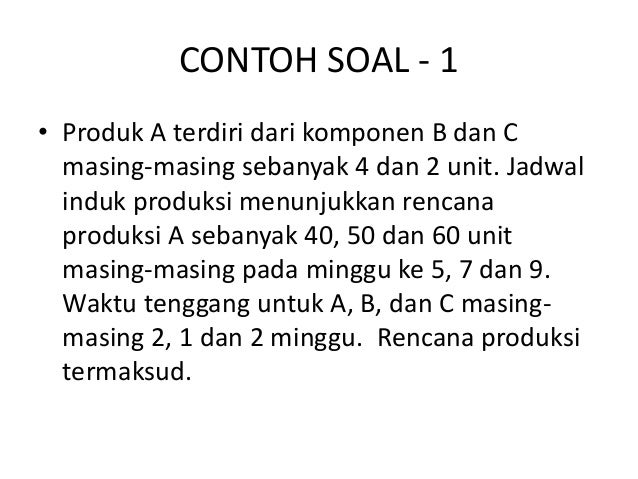 Contoh soal 1