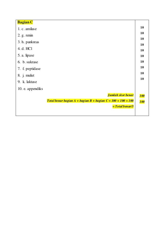Best Contoh Soal Percobaan Pada Sistem Organ