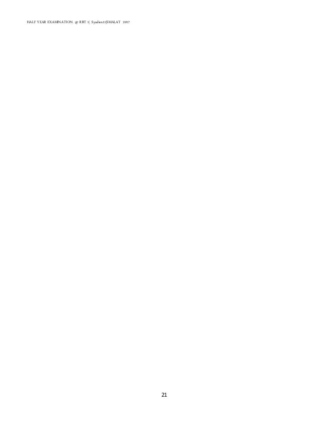 Soalan RBT Tingkatan 1 bahagian A dan B