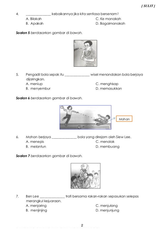 Contoh soalan ujian bm pemahaman t4 mei (2)