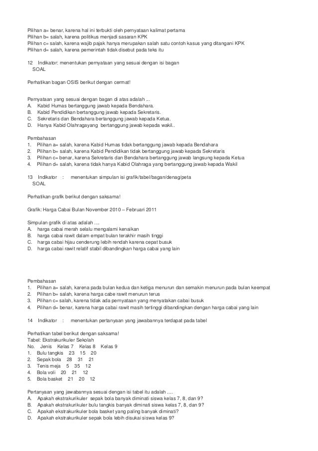 Contoh Soal Menentukan Isi Teks Negosiasi - Modif L