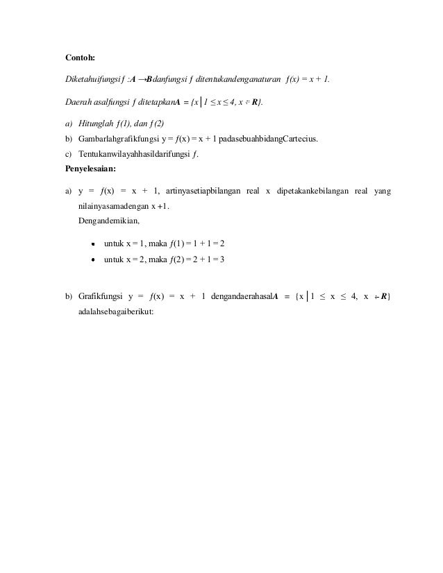 Contoh soal fungsi