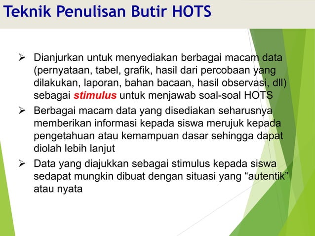 Contoh soal hots mapel b.indo