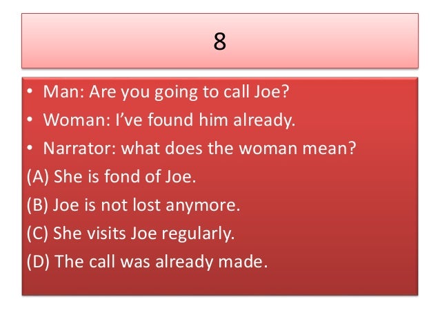 Contoh soal listening TOEFL PBT PART 3