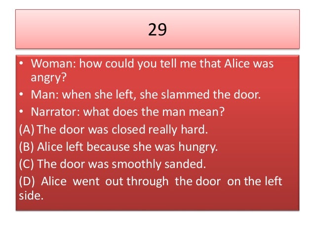 Contoh soal listening TOEFL PBT PART 3