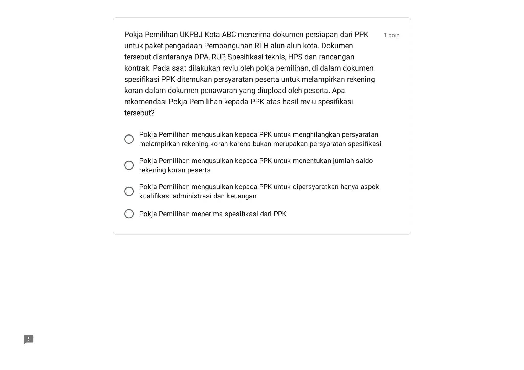 Contoh Soal M4 Pemilihan Penyedia Pbjp Pdf