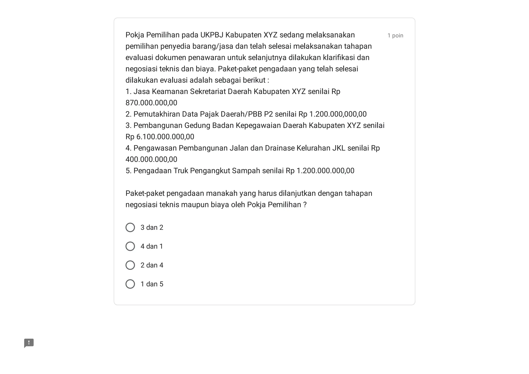Contoh Soal M4 Pemilihan Penyedia Pbjp Pdf