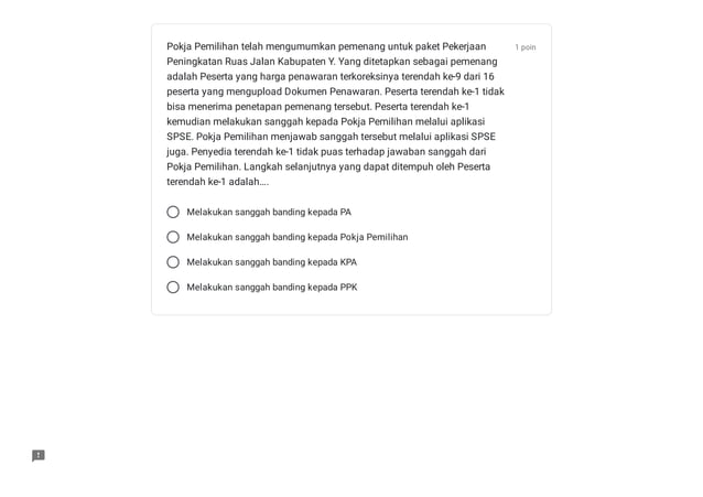 Contoh Soal M4 Pemilihan Penyedia Pbjp Pdf