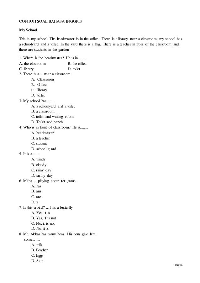 Contoh soal matematika