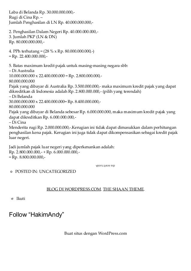 Contoh Soal Pph 22 Contoh Soal Pph Pasal 22 Atas Barang