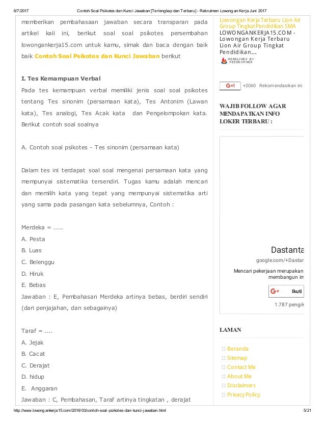 100 Contoh Soal Umptkin 2020 Dan Kunci Jawaban Online Dan Pdf
