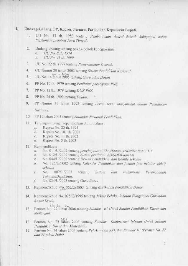 Contoh soal uka tentang undang undang dll
