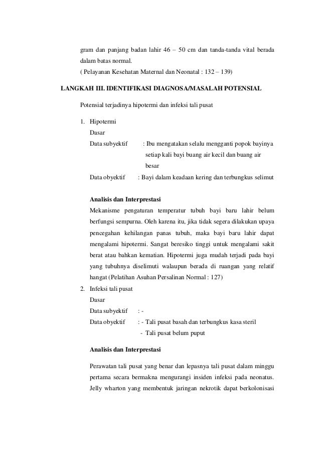 Contoh soap bayi AKBID PARAMATA KABUPATEN MUNA