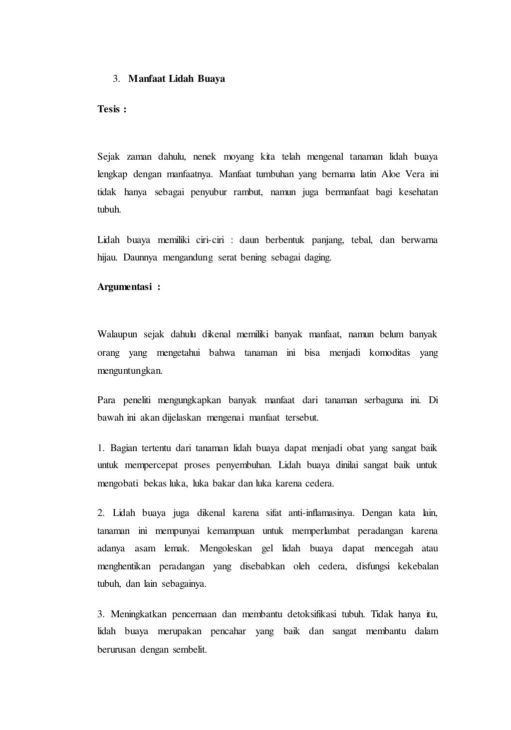 Contoh teks eksposisi 2