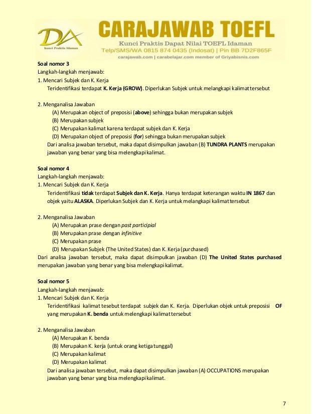 10+ Contoh Soal Toefl Upi Kumpulan Contoh Soal
