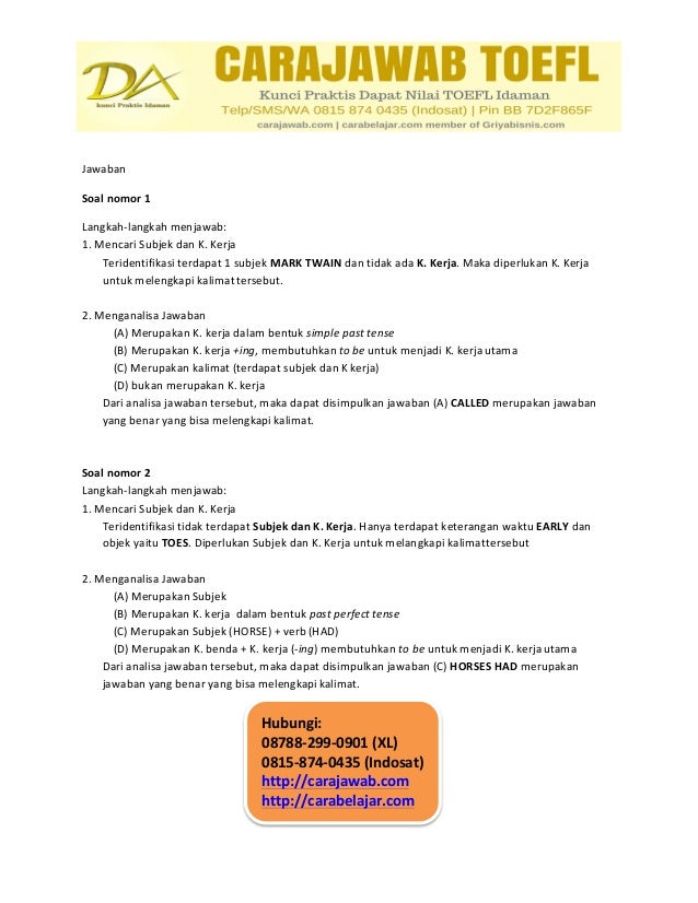 Cara Meningkatkan Listening Toefl 0815 874 0435 Indosat