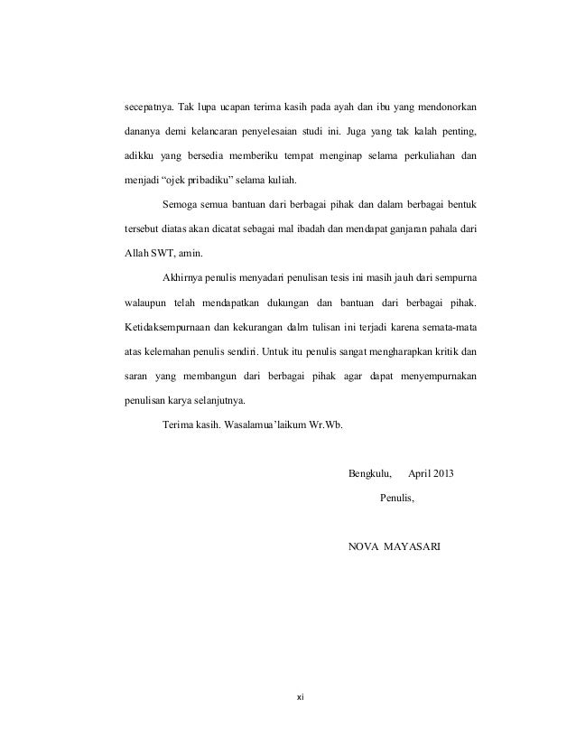 Contoh tesis adalah contoh tesis