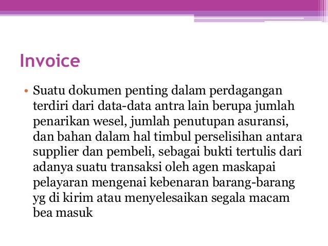Contoh transaksi perdagangan luar negeri