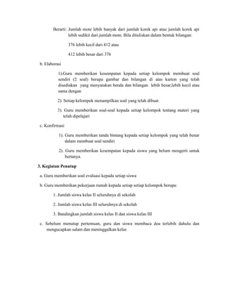 Contoh tugas rpp matematika | PDF