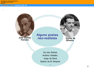 |  Português – 10º ano  | Contos do Séc. XX Dina Baptista | www.sebentadigital.com EB 2,3/S de Vale de Cambra 2010 /2011 . 
