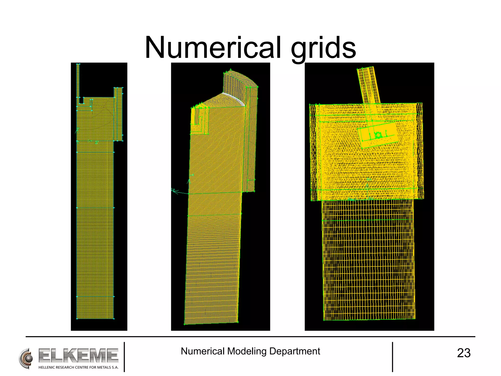 Numerical grids
Numerical Modeling Department 23
 
