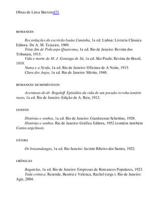 Contos completos de lima barret   lima barreto