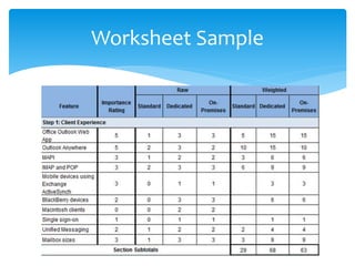 Worksheet Sample
 