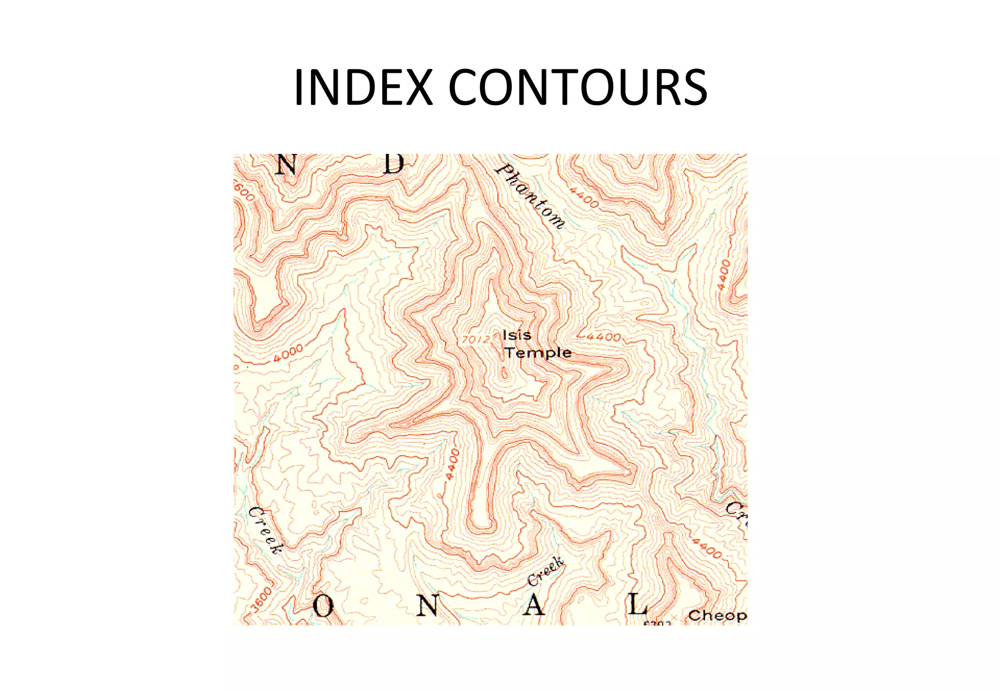 INDEX CONTOURS 