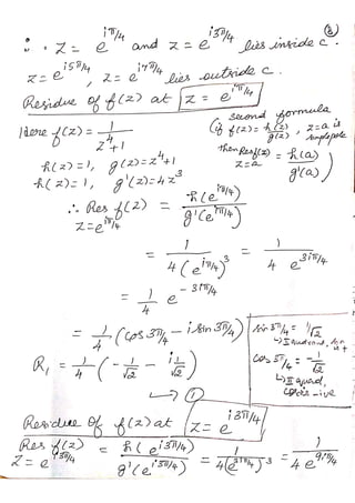 Contour integration in Complex Analysis Type II