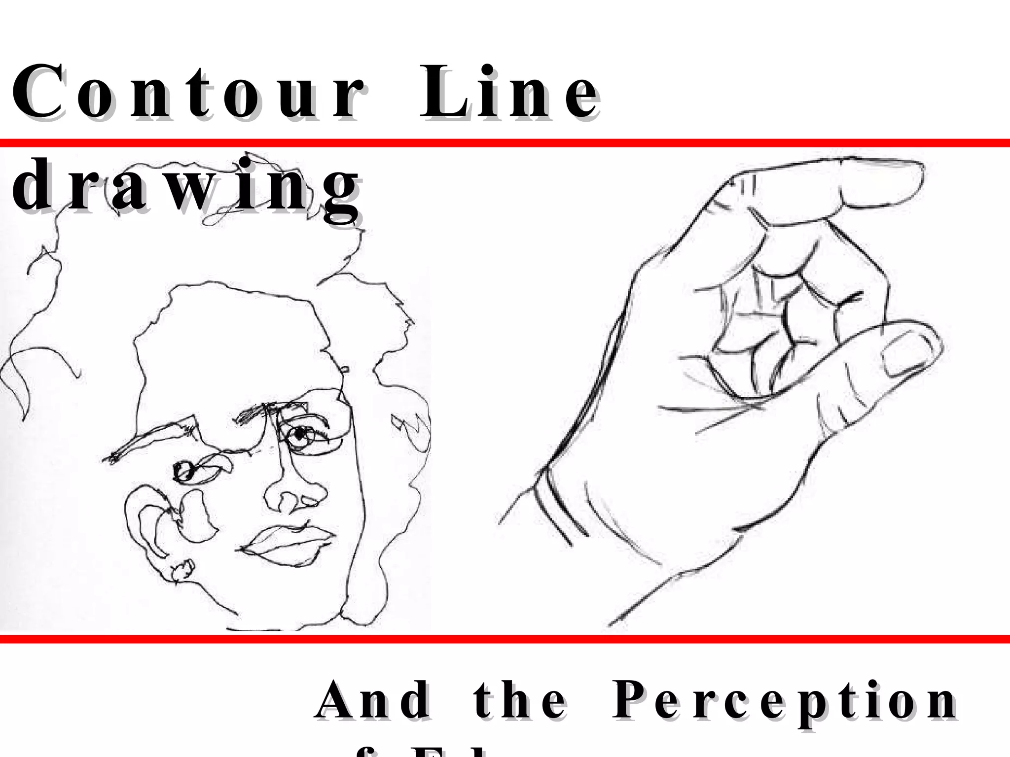 title Contour Line drawing And the Perception of Edges 