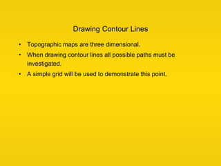 Brief ContourLines power point for surveying engineering | PPT