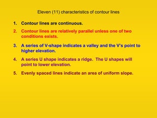 Brief ContourLines power point for surveying engineering | PPT