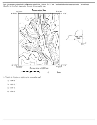 Contour Map Hw Problems