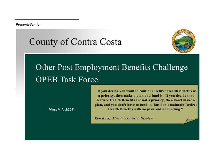 Contra Costa County Employee Benefit Challenge