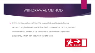 Withdrawal Method Image Contraception | PPTX