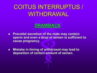 Withdrawal Method Image Family Planning and Contraceptive Methods.ppt