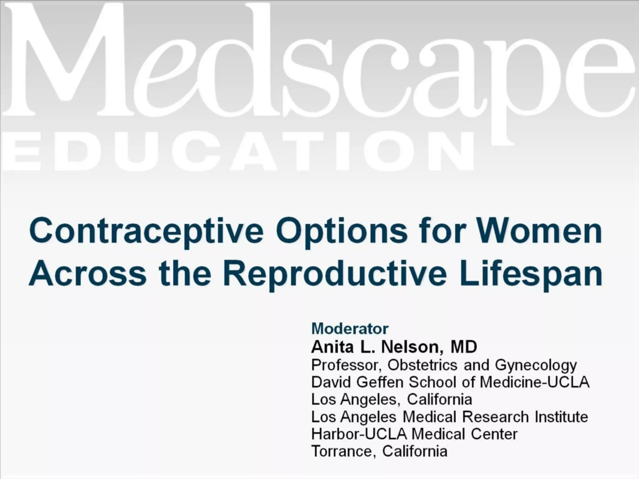 CONTRACEPTION OVERVIEW