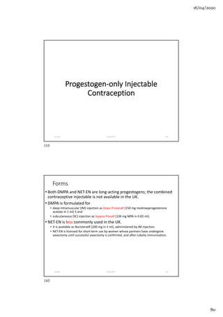 Contraception for mrcog | PDF