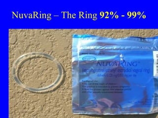NuvaRing – The Ring 92% - 99% 
 