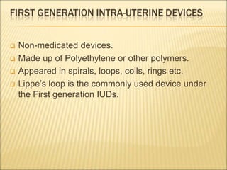 Contraceptive devices | PPT