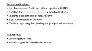 Norplant R2 Contraceptive methods II | PPTX